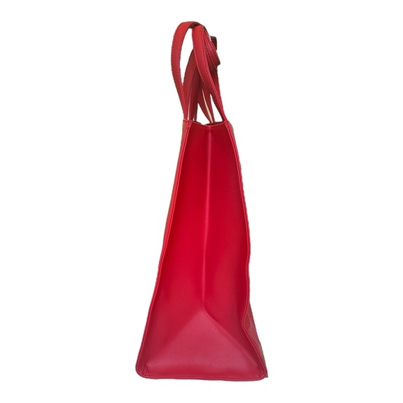 Telfar Large Shopping Bag Red Vegan Leather Tote - Picture 6 of 14